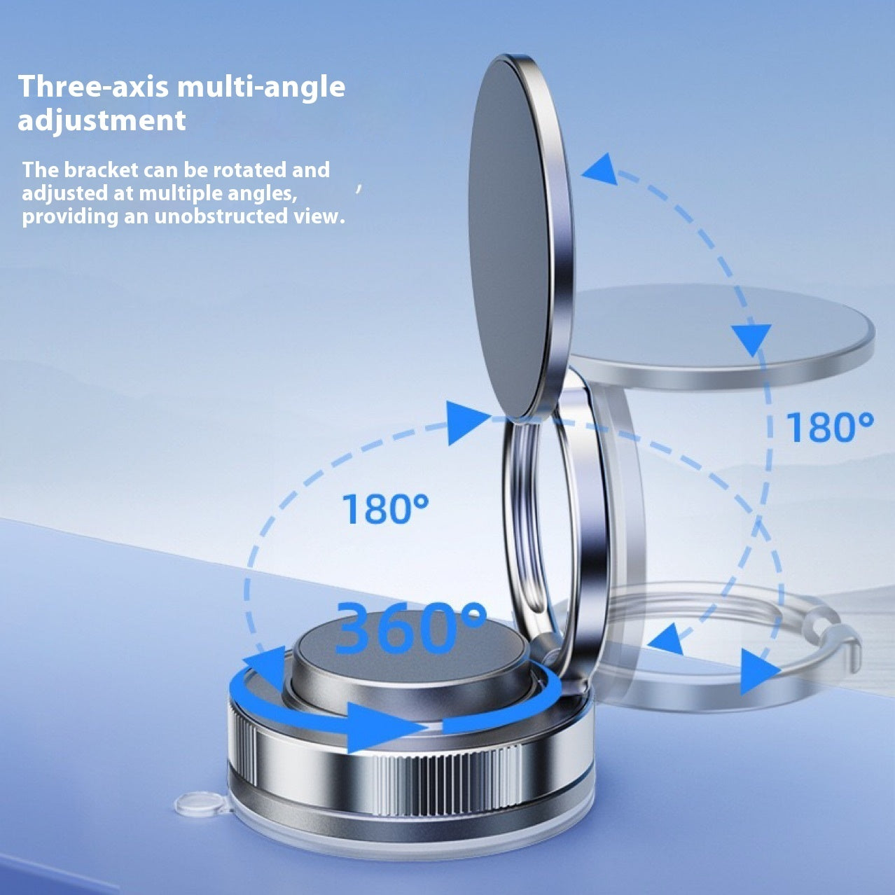 Soporte magnético para teléfono de coche con adsorción por vacío. Disponible