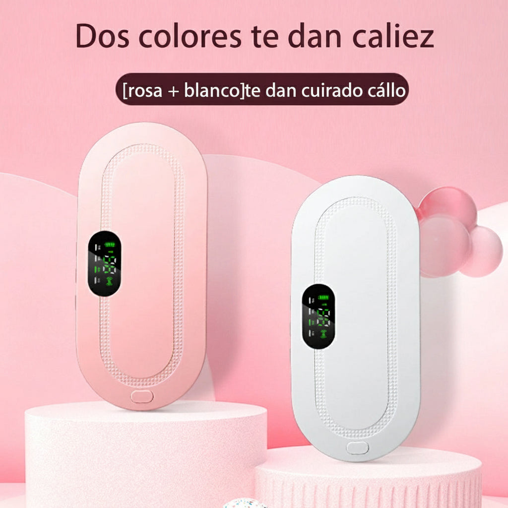 Faja térmica inteligente para aliviar el dolor menstrual y cólicos — masajeador abdominal eléctrico con vibración y calor.
